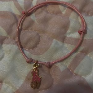 Dainty Baby pink Polo Ralph Lauren bracelet